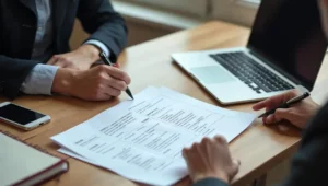 Alternant qui prépare son CV et ses démarches avant la fin de son contrat.