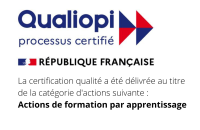 La certification qualité a été délivrée au titre de la catégorie d'actions suivante Actions de formation par apprentissage-2